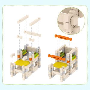 Ensemble de construction en bois éducatif pour garçons et filles, construction précise, améliore la concentration, maître architecte - Product Image 5