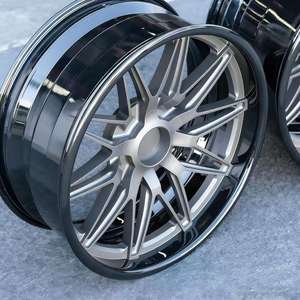 Ruedas Forjadas de Aluminio de 2 Piezas SAiLen, Diseño Cóncavo Profundo Personalizado, Remaches Mecanizados, Compatibilidad Universal para Audi PCD LT265 65R17 - Product Image 2