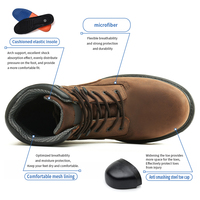 Umburlly Offre Spéciale chaussures de sécurité personnalisées à bout composite pour hommes avec embout en acier, chaussures de travail respirantes pour hommes authentiques