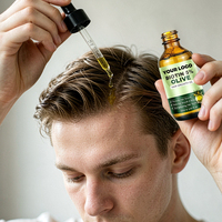 Minyak Penumbuh Rambut 5 Persen Biotin Olive Cold Pressed Dual Core Mempromosikan Pertumbuhan untuk Rambut Menipis OEM ODM Label Pribadi