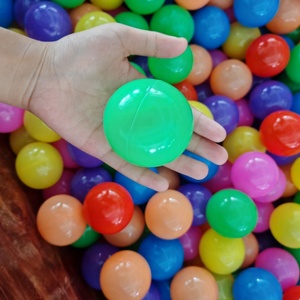 5.5 cm Plastic Ocean Ball Extra Thick Bouncing Ball Bath Toy for Children's Playground Amusement Park Home <strong>Pool</strong> <strong>Baby</strong> Bathing - Product Image 1