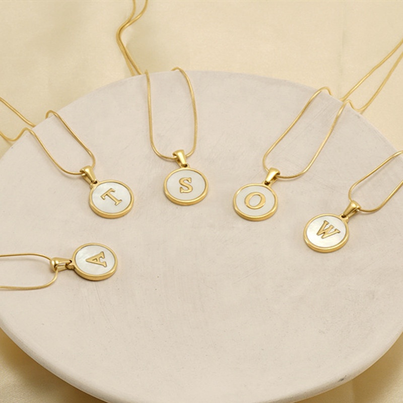 JewelryWe Collana da Donna, Le Lettere Iniziali dalla A alla Z, Collana