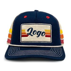 หมวกแก๊ปตาข่ายปักโลโก้ 5 ชิ้น แบบกำหนดเอง พร้อมเชือก 3 แถบ - Product Image 1