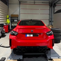 Luz Trasera Transparente Hecha a Mano para BMW M2 G87 Serie Venom, Luz Trasera LED Negra Modificada