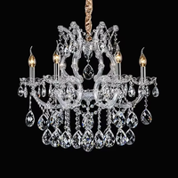 Lustre moderne en cristal et verre suspendu pour hôtel, salon, décoration de mariage - Maria Theresa Small