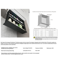 Organisateur de rangement mural intelligent et moderne pour cuisine, avec mécanisme intelligent, idéal pour salles de bain et balcons