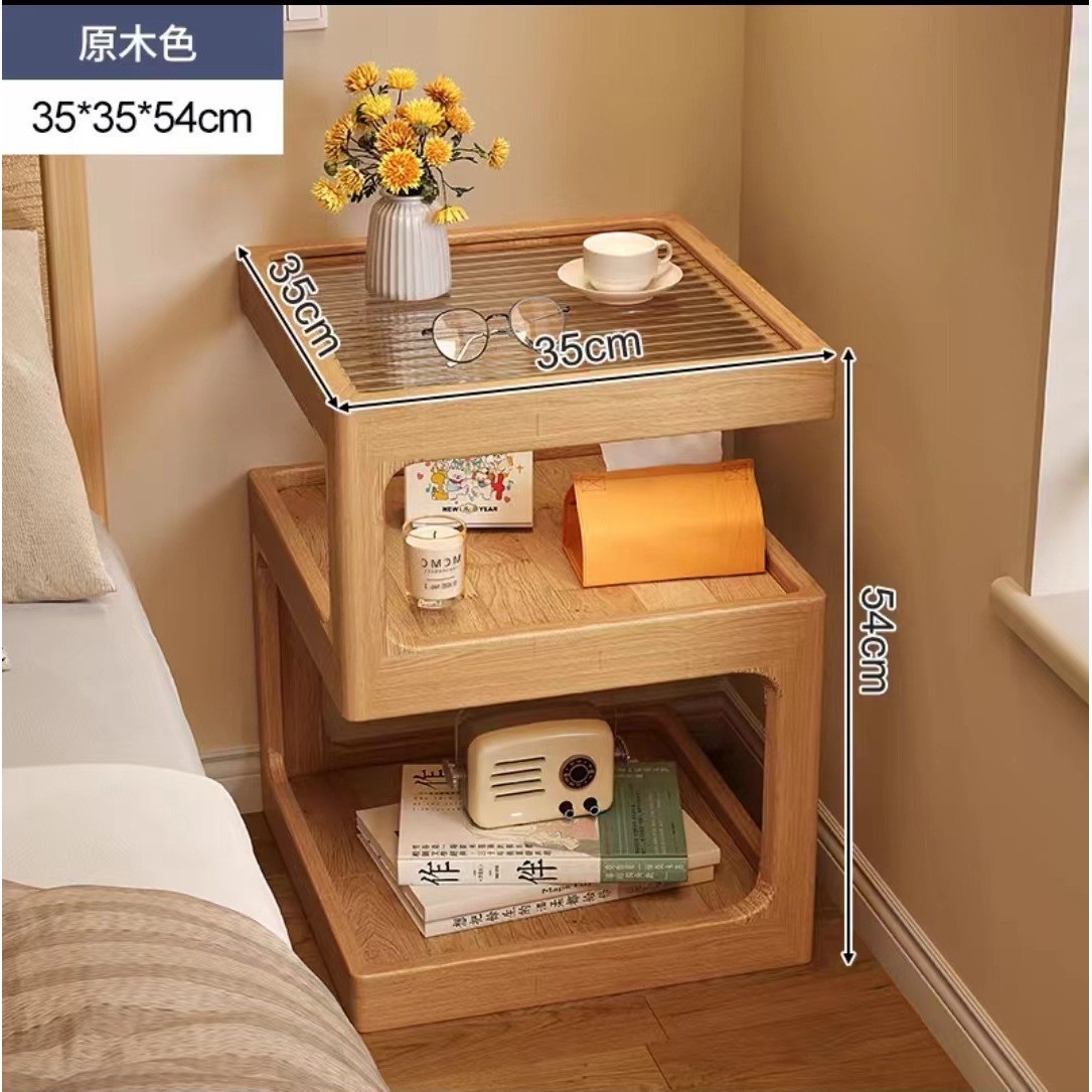 Couleur bois naturel, 35*35*54 cm (structure porteuse stable)