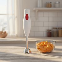 Mixeur Plongeant Électrique Professionnel pour Aliments Bébé 220V 300W, Mixeur Plongeant Manuel à Commande Unique pour Usage Domestique