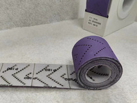 Rouleau de papier abrasif en céramique violet, grain 180, 70 mm x 12 m, auto-agrippant, 2-3/4 po x 13 yards # 80-- # 400