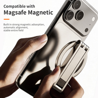 Support de téléphone magnétique extensible en alliage de zinc, trépied pliable, support de présentation de bureau télescopique et pivotant réglable