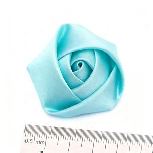 Élégant <span class=keywords><strong>ruban</strong></span> de satin fait à la main décoratif de couleur unie fleurs roses pour mariage <span class=keywords><strong>bouquet</strong></span> de <span class=keywords><strong>mariée</strong></span> YWB93 - Product Image 6