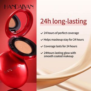 HANDAIYAN Vente en gros – <span class=keywords><strong>Fond</strong></span> <span class=keywords><strong>de</strong></span> <span class=keywords><strong>teint</strong></span> liquide coussin rouge hydratant à texture légère et douce, 5 couleurs, avec miroir, pour le maquillage du visage - Product Image 2
