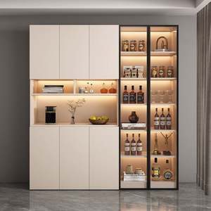 Modern Luxury High-End <b>Sideboard</b> Wine <b>Cabinet</b> Combo Elegant Functionality for Home Bar and Living Dining Spaces - Product Image 3