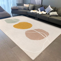 Tapis de salon résistant aux taches, facile d'entretien, tapis de table basse, toucher luxueux, sophistication, velours cristal, motif rayé et à carreaux