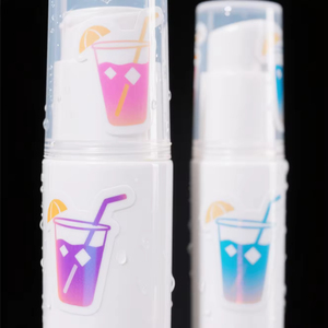 Ensemble d'autocollants en vinyle imperméables personnalisés avec logo, autocollants découpés à la forme, impression avec effet holographique - Product Image 5