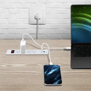 Multi tomada de energia com 4 tomadas CA 2 * USB + 1 tomada de mesa para móveis