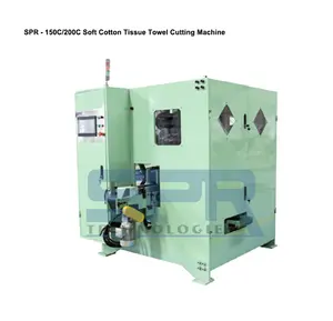 SPR-150C/200C Single Lane Spunlace Non Woven Fabric Soft Cotton Face Tissue Paper Towel Cutting Making Machine