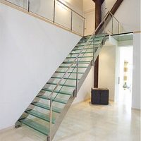Prime modèles escalier en fer escalier en métal forme de L escalier en bois de hêtre
