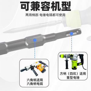 Fangliu Cold <b>Chisel</b> 40Cr Steel Metric Straight Shank For Masonry Concrete Red Brick Cement <b>Stone</b> Wall - Product Image 3