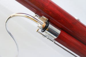 <span class=keywords><strong>Basson</strong></span> pour enfants en érable avec cloche allemande plaquée argent, clés en Do, 2 bocaux, à vendre pour les enfants de 7 à 11 ans - Product Image 5