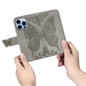Funda Vintage Estética de Cuero Billetera Smartphone <span class=keywords><strong>para</strong></span> iPhone 17 Air 16 15 <span class=keywords><strong>para</strong></span> Mujeres con Cadena - Product Image 2