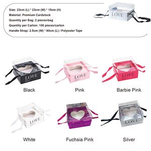 <span class=keywords><strong>Scatola</strong></span> Regalo Portatile in Carta Kraft con Stampa in Lamina Dorata, <span class=keywords><strong>Scatola</strong></span> Quadrata Artigianale per Bouquet <span class=keywords><strong>di</strong></span> Fiori per Negozi <span class=keywords><strong>di</strong></span> Fiori - Product Image 6