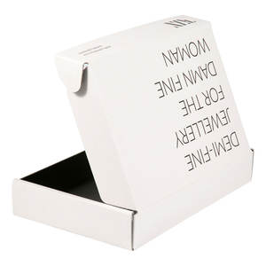 免费样品豪华回收自封纸板纸盒服装优雅包装运输邮件盒 - Product Image 3