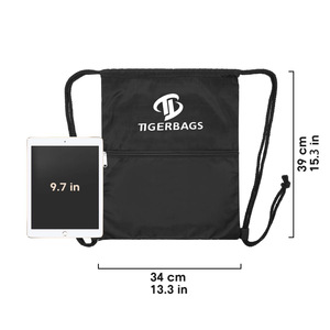 Professional Oxford Soft <b>Drawstring</b> <b>Backpack</b> Custom Logo Waterproof Foldable Shoe Storage Large Capacity Unisex Polyester Sports - Product Image 3
