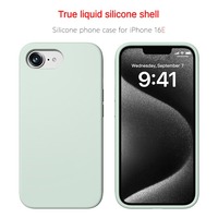 Étui liquide de protection complète antichoc mince mat anti-jaune pour iPhone 8/8 Plus/SE2 avec poignée de téléphone incluse