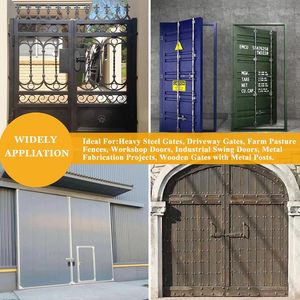 Herrajes para Puertas Personalizados, <span class=keywords><strong>Bisagras</strong></span> Industriales de Hierro sin Orificios, 1.5 mm de Espesor, <span class=keywords><strong>Bisagras</strong></span> Soldadas Pulimentadas - Product Image 5