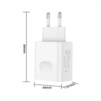 Cargador rápido con enchufe de la UE y EE. UU. QC3.0 18W adaptador de corriente cargador de viaje USB con Cable tipo C de carga para iPhone Oneplus Realme Samsung
