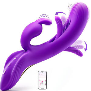 Vibrateur clitoridien et point G en forme de lapin, jouet sexuel pour adultes, femmes et couples, masseur vibrant pour doigts, 10 modes de vibration - Product Image 1