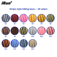 Irun lacets de remplacement tissés ronds épais et solides personnalisés lacets de chaussures d'escalade lacets de bottes robustes pour bottes de randonnée