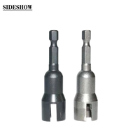 Clé à douille pour vis papillon fendue, clé à douille pour tournevis électrique, clé à douille à poignée hexagonale pour trou papillon
