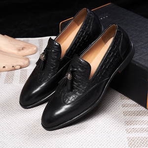 Zapatos de Vestir Casuales de Moda con Punta Cuadrada, Impermeables, Transpirables, Duraderos y que Aumentan la Altura, Zapatos de Negocios - Product Image 3