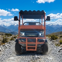 Maiba Véhicule Électrique Tout-Terrain Agricole à Cabine Ouverte, Quatre Roues, Transporteur de Marchandises, Batterie au Plomb Durable, pour le Transport et la Récolte en Verger