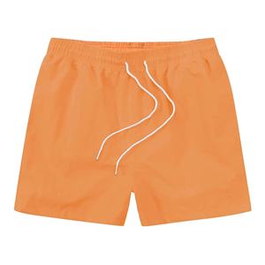 流行刺绣徽标纯色中腰精纺速干宽松四分之三长款男士 Polo 短裤，适合跑步、运动、海滩使用 - Product Image 5