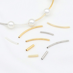 <b>Copper</b> Plated 18k Gold Silver Mixed Shape Hollow Tube Beads For <b>Bracelet</b> Making Jewelry Findings Components WF014 - Product Image 2
