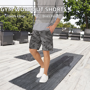 Pantalones Cortos Deportivos Casuales para Hombre, 100% Algodón de Alta Calidad, Secado Rápido, Cierre de Botones, Estampado Personalizado, Bordado, Dobladillo Medio Abierto - Product Image 2