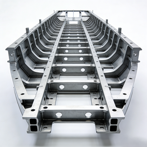 Pièces d'avion et de coque de bateau rapide en alliage d'aluminium usinées CNC sur mesure à 5 axes de haute précision, fabriquées en usine - Product Image 3