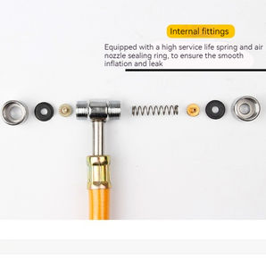 Alat Perbaikan Ban Pneumatik, Pompa Pengisi Angin Ban, Selang Ekstensi, Selang Pengisi Angin Katup Ban untuk Pompa Angin Sepeda/Motor - Product Image 5