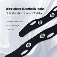 Sangle de lifting facial V-Line réutilisable, écologique, verte et rose, pour affiner le double menton