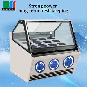 Vitrines réfrigérées de haute qualité pour gelato et pâtisserie, congélateurs, réfrigérateurs, refroidissement par air à température unique, présentoir de vente au détail pour la crème glacée - Product Image 2