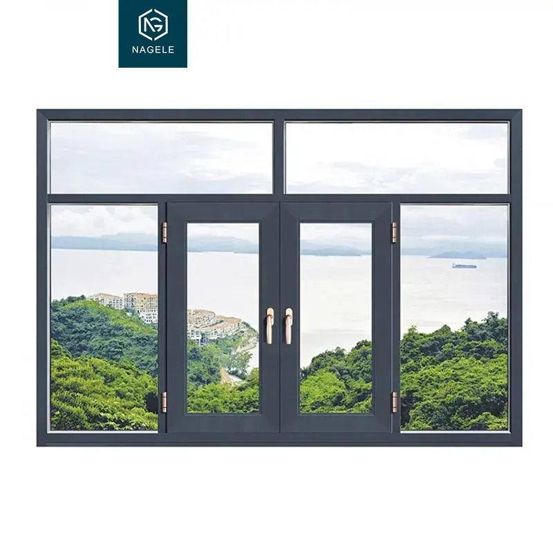 RTS wood grain finish aluminium sliding windows anti-cyclone glass sliding windows