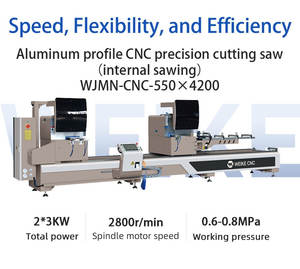 Weike เครื่องเลื่อย CNC 45 ° 90องศาเครื่องตัดอลูมิเนียมเลื่อยสองหัวสำหรับโปรไฟล์อลูมิเนียมหน้าต่างและประตู - Product Image 6