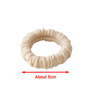 नए जापानी मोटी तौलिया रिंग लोचदार बाल बैंड गैर-चोट गैर-ट्रेस उच्च खिंचाव वाले बालों के टाई ठोस रंग सरल उत्कृष्ट बाल टाई - Product Image 6