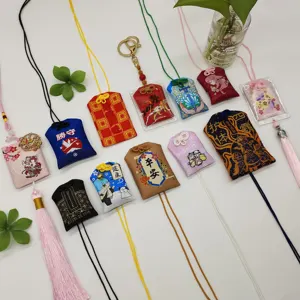 Custom Japanese OMaMori Good Luck Fortune Charms Shrine Lucky Amulet For Love Education Wealth Health Bag