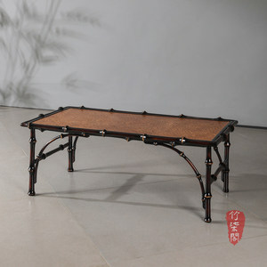 <b>Bamboo</b> Tatami Tea <b>Table</b> Lacquered Woven Rectangular Low <b>Table</b> For Tea Brewing Coffee <b>Table</b> - Product Image 4