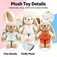 Peluche mignonne Annie Lapin, grande taille, compagnon de sommeil réconfortant, cadeau d'anniversaire pour filles