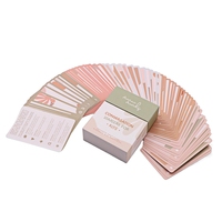 Impression de cartes Oracle personnalisées, cartes de tarot, livraison gratuite, jeux de tarot dorés, cartes d'affirmation offset